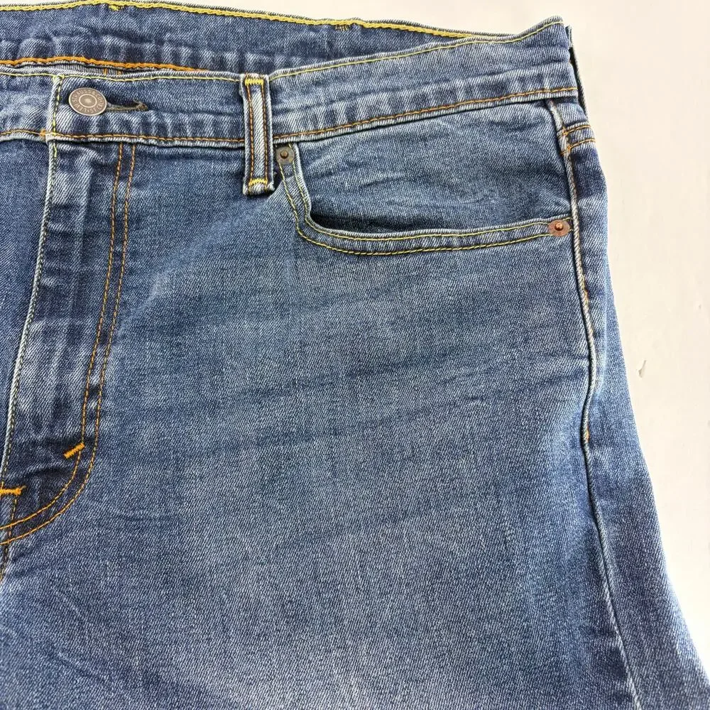 Levi's 511 Slim Fit Jeans W38 L30 Medium Wash Dark Indigo Denim Men's
